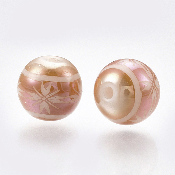 PandaHall Electroplate Glass Beads, Round with Flower Pattern, Dark Salmon, 8mm, Hole: 1mm, 300pcs/bag Glass Flower Red
PandaHall Electroplate Glass Beads, Round with Flower Pattern, Dark Salmon, 8mm, Hole: 1mm, 300pcs/bag Glass Flower Red