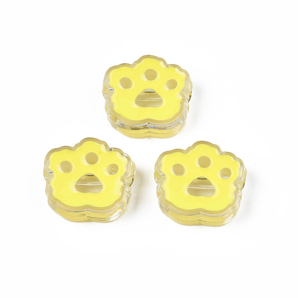 PandaHall Transparent Acrylic Beads, with Enamel, Cat Paw Print, Champagne Yellow, 22x25x8.5mm, Hole: 3mm Acrylic Cat Shape
PandaHall Transparent Acrylic Beads, with Enamel, Cat Paw Print, Champagne Yellow, 22x25x8.5mm, Hole: 3mm Acrylic Cat Shape