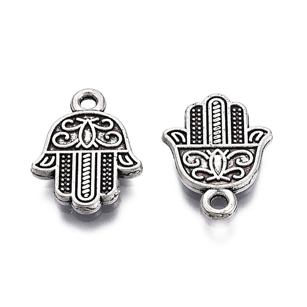 PandaHall Tibetan Style Alloy Pendants, Cadmium Free & Lead Free, Hamsa Hand/Hand of Miriam, Antique Silver, 17x12.5x1.8mm, Hole: 1.6mm...
PandaHall Tibetan Style Alloy Pendants, Cadmium Free & Lead Free, Hamsa Hand/Hand of Miriam, Antique Silver, 17x12.5x1.8mm, Hole: 1.6mm...