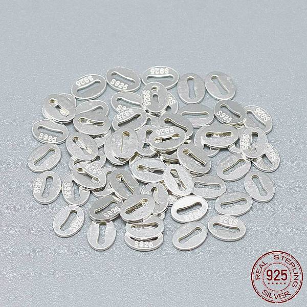 PandaHall 925 Sterling Silver Slice Chain Tabs, Oval with Bone Design, with 925 Stamp, Silver, 5.5x4x0.5mm Sterling Silver Silver
PandaHall 925 Sterling Silver Slice Chain Tabs, Oval with Bone Design, with 925 Stamp, Silver, 5.5x4x0.5mm Sterling Silver Silver