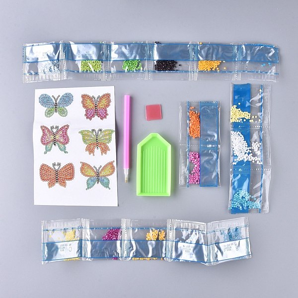 PandaHall DIY Diamond Painting Stickers Kits For Kids, with Butterfly Pattern Diamond Painting Stickers, Resin Rhinestones, Diamond Sticky..., Multicolor
PandaHall DIY Diamond Painting Stickers Kits For Kids, with Butterfly Pattern Diamond Painting Stickers, Resin Rhinestones, Diamond Sticky..., Multicolor