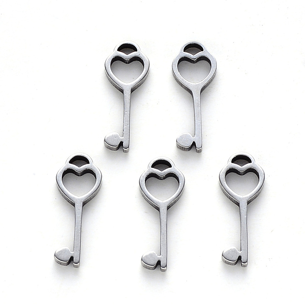 PandaHall 304 Stainless Steel Charms, Laser Cut, Key, Stainless Steel Color, 15x5.5x1mm, Hole: 1.4mm 304 Stainless Steel Key
PandaHall 304 Stainless Steel Charms, Laser Cut, Key, Stainless Steel Color, 15x5.5x1mm, Hole: 1.4mm 304 Stainless Steel Key