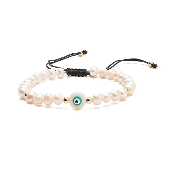 PandaHall Natural Shell & Pearl Braided Bead Bracelet, Evil Eye Adjustable Bracelet for Women, Teal, Inner Diameter: 2-1/4~4 inch(5.8~10cm)..., Cyan
PandaHall Natural Shell & Pearl Braided Bead Bracelet, Evil Eye Adjustable Bracelet for Women, Teal, Inner Diameter: 2-1/4~4 inch(5.8~10cm)..., Cyan