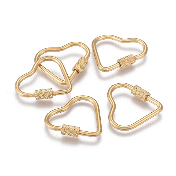 PandaHall 304 Stainless Steel Screw Carabiner Lock Charms, for Necklaces Making, Heart, Golden, 33x33.5x4mm, Screw: 7x4mm 304 Stainless...
PandaHall 304 Stainless Steel Screw Carabiner Lock Charms, for Necklaces Making, Heart, Golden, 33x33.5x4mm, Screw: 7x4mm 304 Stainless...