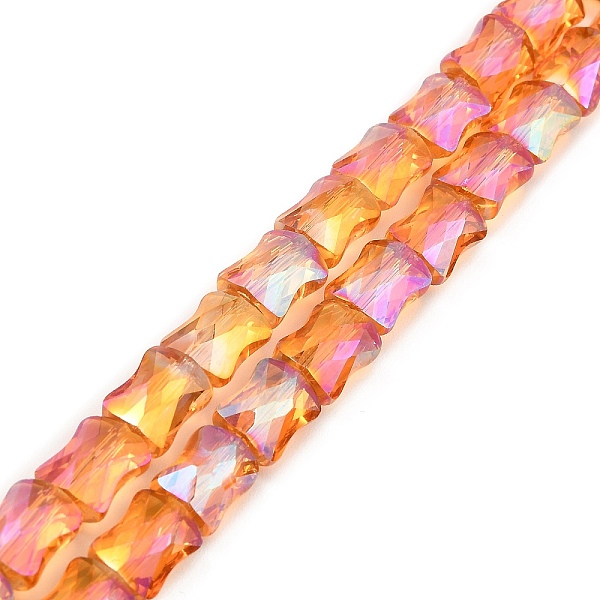 PandaHall AB Color Plated Transparent Glass Beads Strands, Faceted Bamboo Stick, Dark Orange, 10.5~11x8x5mm, Hole: 1mm, about...
PandaHall AB Color Plated Transparent Glass Beads Strands, Faceted Bamboo Stick, Dark Orange, 10.5~11x8x5mm, Hole: 1mm, about...
