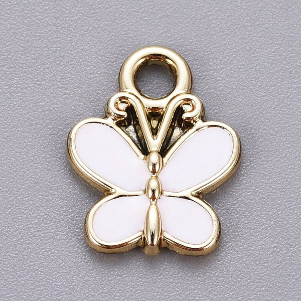 PandaHall Light Gold Plated Alloy Charms, with Enamel, Butterfly, White, 15x11.5x2mm, Hole: 2mm Alloy+Enamel Butterfly White
PandaHall Light Gold Plated Alloy Charms, with Enamel, Butterfly, White, 15x11.5x2mm, Hole: 2mm Alloy+Enamel Butterfly White