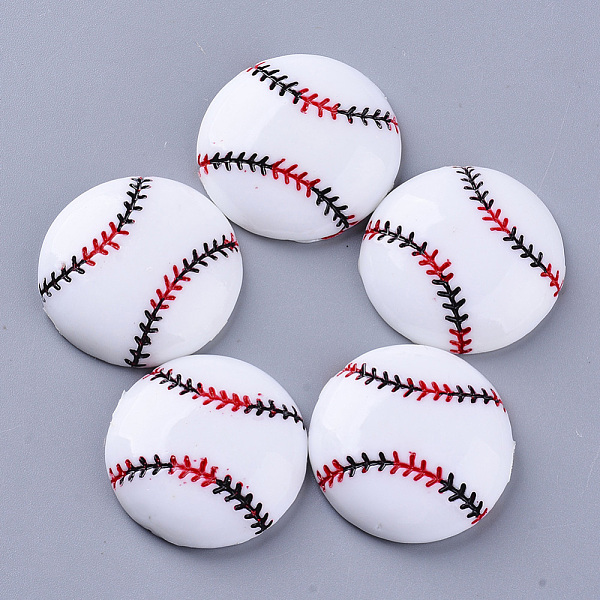 PandaHall Sport Theme Resin Cabochons, Baseball/Softball, White, 27x6.5mm Resin Sports White
PandaHall Sport Theme Resin Cabochons, Baseball/Softball, White, 27x6.5mm Resin Sports White