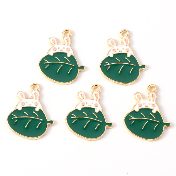 PandaHall Alloy Enamel Pendants, Light Gold, Cadmium Free & Lead Free, Rabbit with Leaf, Sea Green, 21x17x1mm, Hole: 1.2mm Alloy+Enamel...
PandaHall Alloy Enamel Pendants, Light Gold, Cadmium Free & Lead Free, Rabbit with Leaf, Sea Green, 21x17x1mm, Hole: 1.2mm Alloy+Enamel...