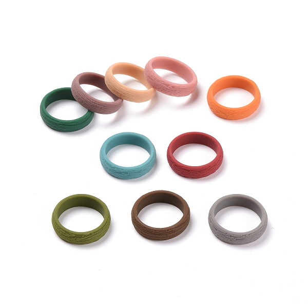 PandaHall Silicone Finger Rings, Textured, Mixed Color, US Size 6, Inner Diameter: 17mm, 10pcs/bag Plastic Multicolor
PandaHall Silicone Finger Rings, Textured, Mixed Color, US Size 6, Inner Diameter: 17mm, 10pcs/bag Plastic Multicolor