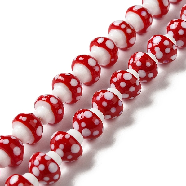 PandaHall Handmade Lampwork Beads Strands, Mushroom, Red, 14.5~15x14~14.5mm, Hole: 1.8mm, about 30pcs/strand, 16.81''(42.7cm) Lampwork...
PandaHall Handmade Lampwork Beads Strands, Mushroom, Red, 14.5~15x14~14.5mm, Hole: 1.8mm, about 30pcs/strand, 16.81''(42.7cm) Lampwork...