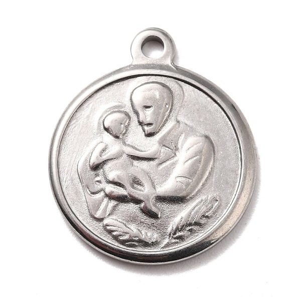 PandaHall 304 Stainless Steel Pendants, Textured, Flat Round with Human, Stainless Steel Color, 21.5x18x2mm, Hole: 1.8mm 304 Stainless Steel...
PandaHall 304 Stainless Steel Pendants, Textured, Flat Round with Human, Stainless Steel Color, 21.5x18x2mm, Hole: 1.8mm 304 Stainless Steel...