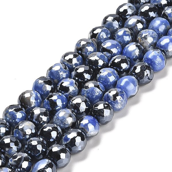 PandaHall Electroplated Natural Fire Crackle Agate Round Beads Strands, Dyed & Heated, Faceted(128 Facets), Royal Blue, 10mm, Hole: 1.4mm...
PandaHall Electroplated Natural Fire Crackle Agate Round Beads Strands, Dyed & Heated, Faceted(128 Facets), Royal Blue, 10mm, Hole: 1.4mm...