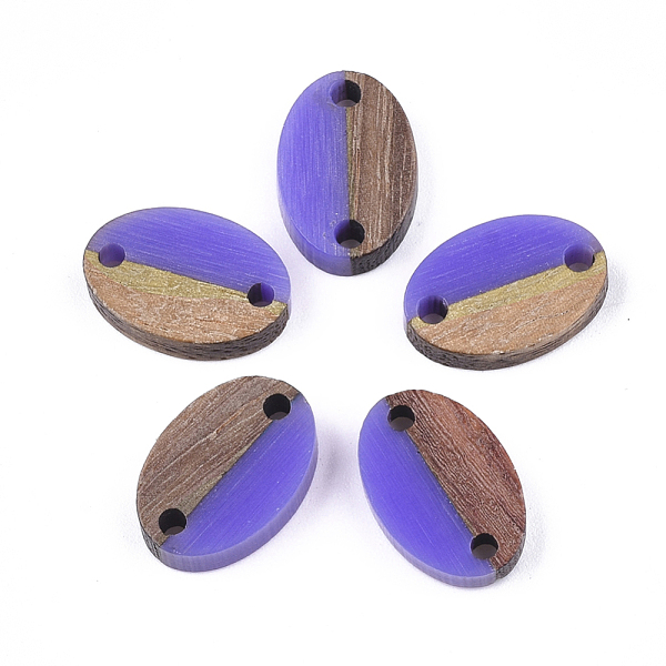 PandaHall Resin & Walnut Wood Links connectors, Oval, Mauve, 15.5x10.5x3~3.5mm, Hole: 1.8mm Resin+Wood Oval Purple
PandaHall Resin & Walnut Wood Links connectors, Oval, Mauve, 15.5x10.5x3~3.5mm, Hole: 1.8mm Resin+Wood Oval Purple
