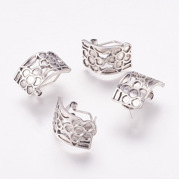 PandaHall Tibetan Style Hoop Earrings, Lead Free, Nickel Free and Cadmium Free, Antique Silver, 21.5x15x1.5mm Alloy
PandaHall Tibetan Style Hoop Earrings, Lead Free, Nickel Free and Cadmium Free, Antique Silver, 21.5x15x1.5mm Alloy