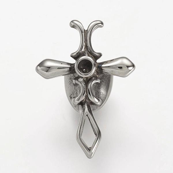 PandaHall 304 Stainless Steel Clasp Rhinestone Settings, Cross, Antique Silver, 32.5x23x20mm, Hole: 5x10mm, Fit for 3mm rhinestone 304...
PandaHall 304 Stainless Steel Clasp Rhinestone Settings, Cross, Antique Silver, 32.5x23x20mm, Hole: 5x10mm, Fit for 3mm rhinestone 304...
