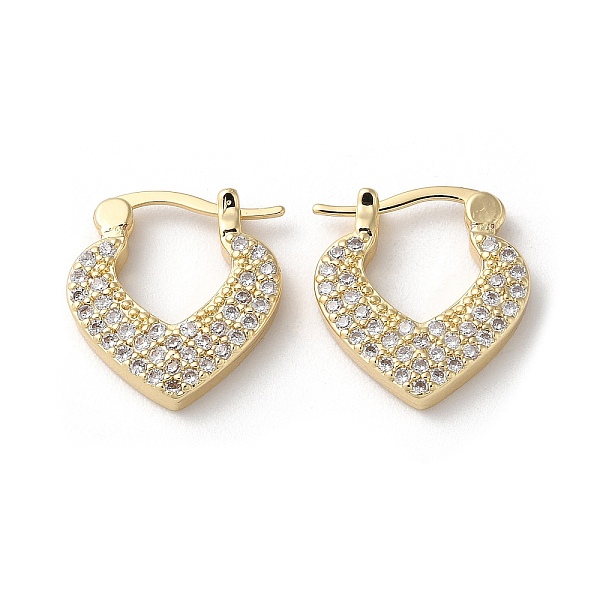 PandaHall Brass with Cubic Zirconia Heart Hoop Earrings, Long-Lasting Plated, Lead Free & Cadmium Free, Real 18K Gold Plated, 17.5x15.5x3mm..., Clear
PandaHall Brass with Cubic Zirconia Heart Hoop Earrings, Long-Lasting Plated, Lead Free & Cadmium Free, Real 18K Gold Plated, 17.5x15.5x3mm..., Clear