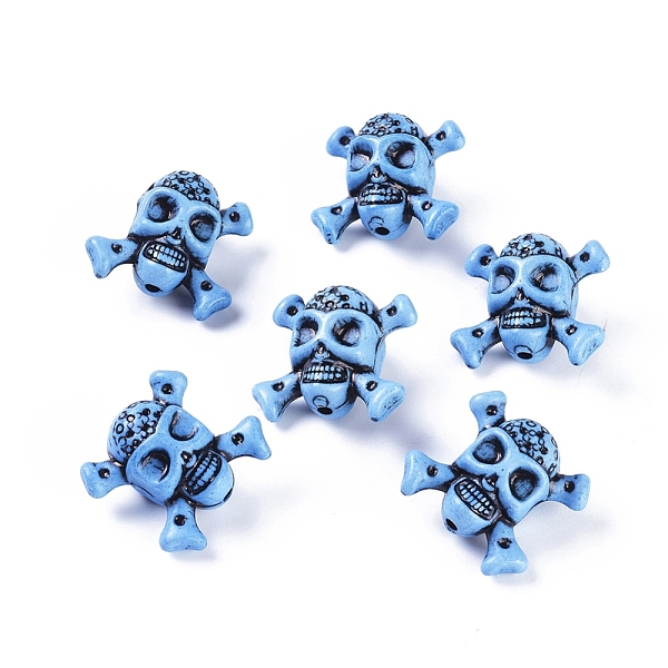 PandaHall Antique Acrylic Beads, Halloween, Skull, Blue, about 25mm long, 23mm wide, 15mm thick, hole: 2mm, about 1pcs/5g Acrylic Skull Blue
PandaHall Antique Acrylic Beads, Halloween, Skull, Blue, about 25mm long, 23mm wide, 15mm thick, hole: 2mm, about 1pcs/5g Acrylic Skull Blue