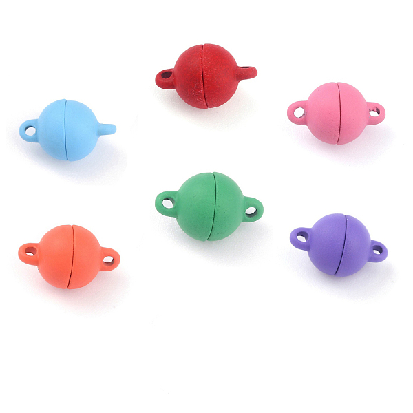 PandaHall Alloy Magnetic Clasps with Loops, Round, Mixed Color, 13x8mm, Hole: 1.2mm Alloy Round Multicolor
PandaHall Alloy Magnetic Clasps with Loops, Round, Mixed Color, 13x8mm, Hole: 1.2mm Alloy Round Multicolor