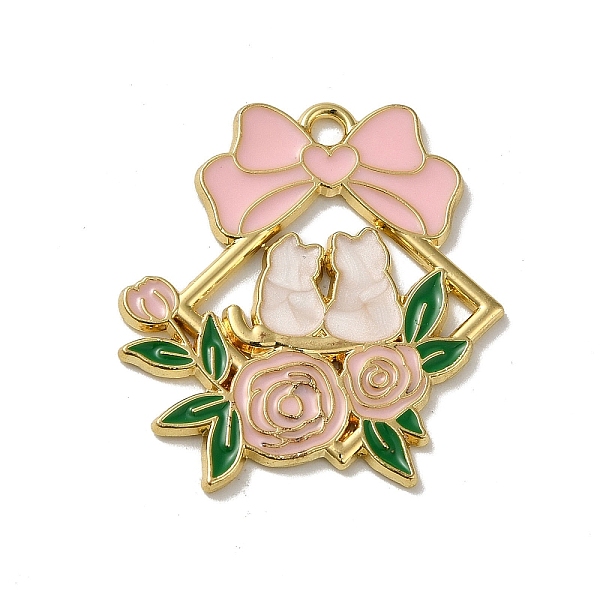 PandaHall Aloy Enamel Pendant, Golden, Wreath with Cat Charm, Pink, 29.5x27x1mm, Hole: 2mm Alloy+Enamel Cat Shape Pink
PandaHall Aloy Enamel Pendant, Golden, Wreath with Cat Charm, Pink, 29.5x27x1mm, Hole: 2mm Alloy+Enamel Cat Shape Pink