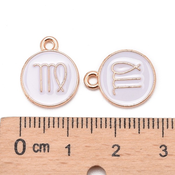 PandaHall Alloy Enamel Pendants, Cadmium Free & Lead Free, Flat Round with Constellation, Light Gold, White, Virgo, 15x12x2mm, Hole: 1.5mm...
PandaHall Alloy Enamel Pendants, Cadmium Free & Lead Free, Flat Round with Constellation, Light Gold, White, Virgo, 15x12x2mm, Hole: 1.5mm...