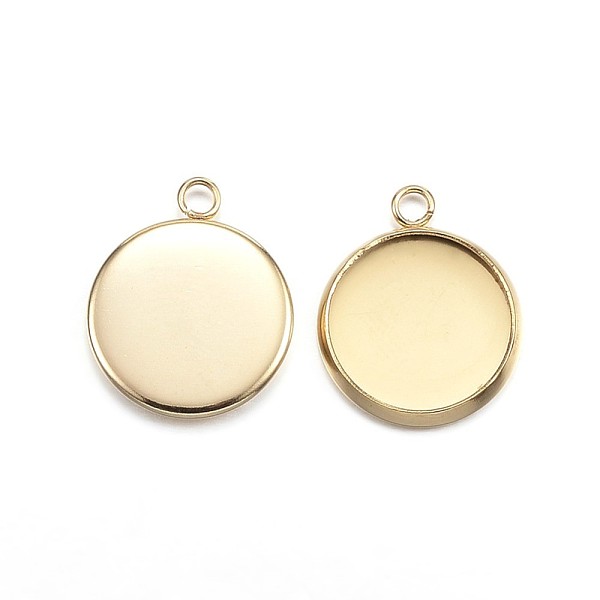 PandaHall Ion Plating(IP) 304 Stainless Steel Pendant Cabochon Settings, Plain Edge Bezel Cups, Flat Round, Golden, Tray: 12mm...
PandaHall Ion Plating(IP) 304 Stainless Steel Pendant Cabochon Settings, Plain Edge Bezel Cups, Flat Round, Golden, Tray: 12mm...
