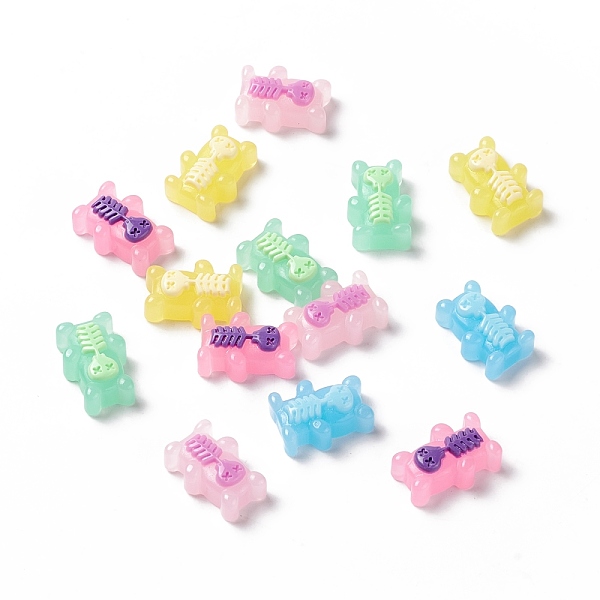 PandaHall Opaque Resin Cabochon, Skeleton Bears, Mixed Color, 17.5x12x7.5mm Resin Bear Multicolor
PandaHall Opaque Resin Cabochon, Skeleton Bears, Mixed Color, 17.5x12x7.5mm Resin Bear Multicolor