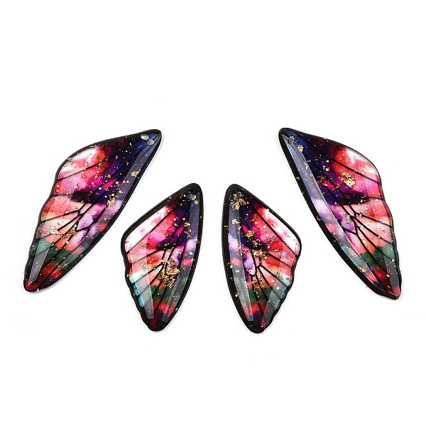 PandaHall Transparent Resin Wing Pendants Set, with Gold Foil, Butterfly Wing Charms, FireBrick, 29.5~39.5x14.5x2.5mm, Hole: 0.8mm, 2..., Red
PandaHall Transparent Resin Wing Pendants Set, with Gold Foil, Butterfly Wing Charms, FireBrick, 29.5~39.5x14.5x2.5mm, Hole: 0.8mm, 2..., Red