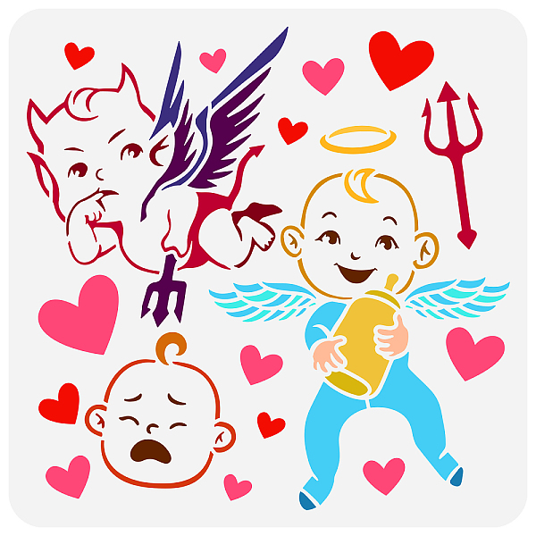 PandaHall PET Hollow Out Drawing Painting Stencils, for DIY Scrapbook, Photo Album, Angel Pattern, 30x30cm Plastic Angel & Fairy
PandaHall PET Hollow Out Drawing Painting Stencils, for DIY Scrapbook, Photo Album, Angel Pattern, 30x30cm Plastic Angel & Fairy
