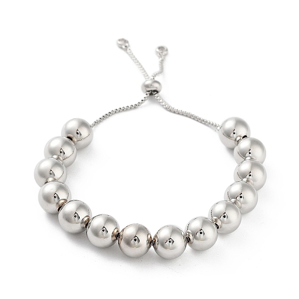 PandaHall Adjustable Brass Round Beaded Slider Bracelets, with Box Chains, Platinum, Inner Diameter: 2-1/8~3-7/8 inch(5.3~9.8cm) Brass Round
PandaHall Adjustable Brass Round Beaded Slider Bracelets, with Box Chains, Platinum, Inner Diameter: 2-1/8~3-7/8 inch(5.3~9.8cm) Brass Round