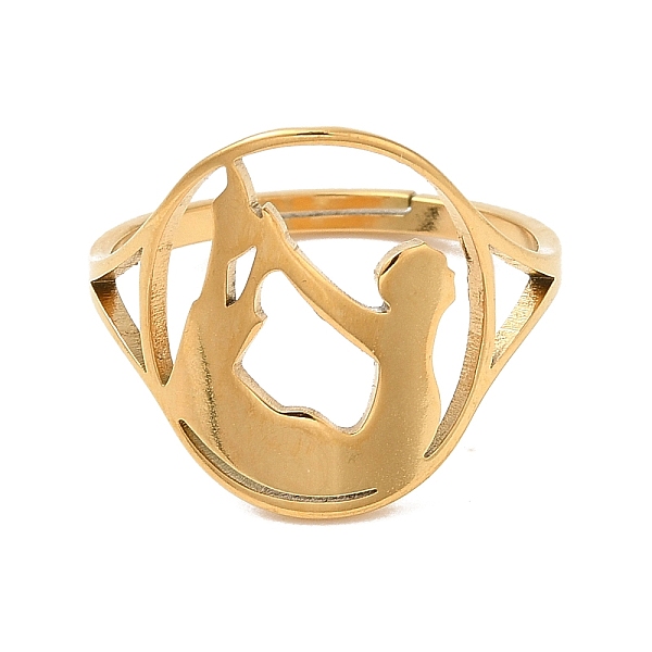 PandaHall Ion Plating(IP) 304 Stainless Steel Yoga Adjustable Ring for Women, Real 18K Gold Plated, US Size 5 3/4(16.3mm) 304 Stainless...
PandaHall Ion Plating(IP) 304 Stainless Steel Yoga Adjustable Ring for Women, Real 18K Gold Plated, US Size 5 3/4(16.3mm) 304 Stainless...