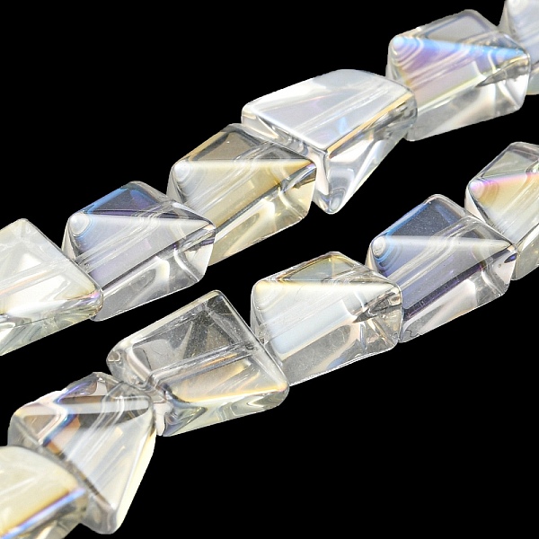 PandaHall AB Color Plated Electroplate Transparent Glass Beads Strands, Faceted Polygon, Clear AB, 8x7x5mm, Hole: 1mm, about 80pcs/strand..., White
PandaHall AB Color Plated Electroplate Transparent Glass Beads Strands, Faceted Polygon, Clear AB, 8x7x5mm, Hole: 1mm, about 80pcs/strand..., White