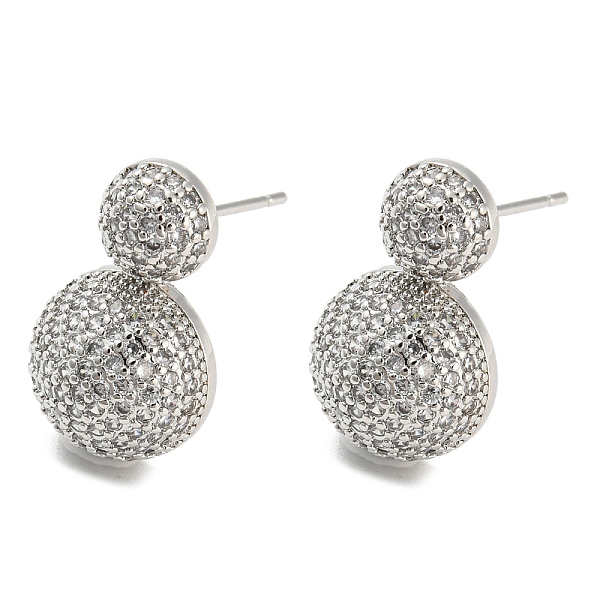 PandaHall Brass Micro Pave Clear Cubic Zirconia Half Round Dangle Stud Earrings, Long-Lasting Plated, Cadmium Free & Lead Free, Platinum...
PandaHall Brass Micro Pave Clear Cubic Zirconia Half Round Dangle Stud Earrings, Long-Lasting Plated, Cadmium Free & Lead Free, Platinum...