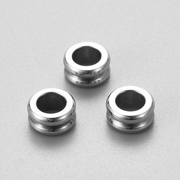 PandaHall 201 Stainless Steel Beads, Large Hole Beads, Grooved Column, Stainless Steel Color, 8x4mm, Hole: 4.5mm 201 Stainless Steel Column
PandaHall 201 Stainless Steel Beads, Large Hole Beads, Grooved Column, Stainless Steel Color, 8x4mm, Hole: 4.5mm 201 Stainless Steel Column