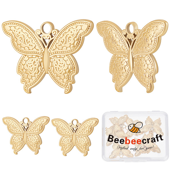 PandaHall Beebeecraft 10Pcs 304 Stainless Steel Pendants, Butterfly, Real 18K Gold Plated, 19x25x2mm, Hole: 2.5mm 304 Stainless Steel...
PandaHall Beebeecraft 10Pcs 304 Stainless Steel Pendants, Butterfly, Real 18K Gold Plated, 19x25x2mm, Hole: 2.5mm 304 Stainless Steel...