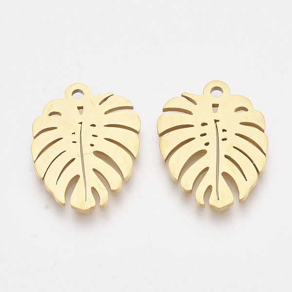 PandaHall 201 Stainless Steel Pendants, Leaf, Golden, 17x13x1mm, Hole: 1.4mm 201 Stainless Steel Leaf
PandaHall 201 Stainless Steel Pendants, Leaf, Golden, 17x13x1mm, Hole: 1.4mm 201 Stainless Steel Leaf