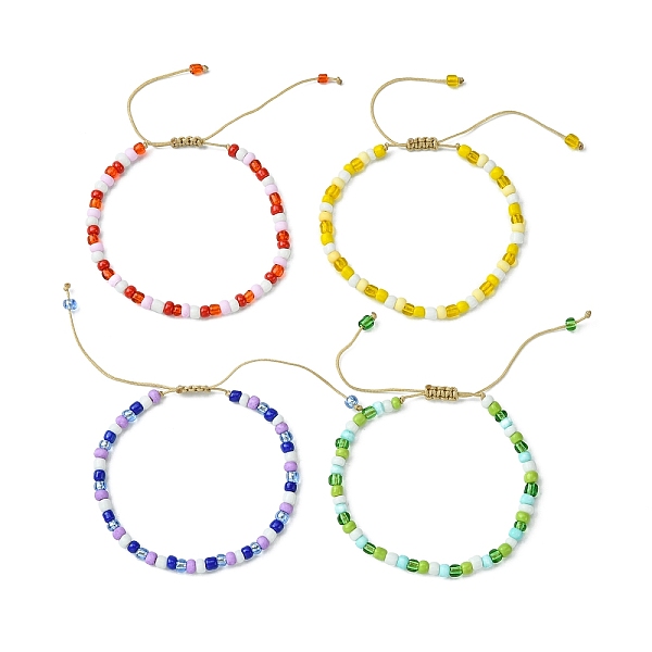 PandaHall Glass Seed Braided Bead Bracelet for Women, Mixed Color, Inner Diameter: 2~3-1/4 inch(5.1~8.2cm) Seed Beads Multicolor
PandaHall Glass Seed Braided Bead Bracelet for Women, Mixed Color, Inner Diameter: 2~3-1/4 inch(5.1~8.2cm) Seed Beads Multicolor