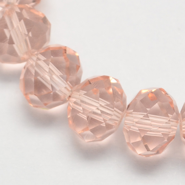 PandaHall Handmade Glass Beads, Faceted Rondelle, Light Salmon, 14x10mm, Hole: 1mm, about 60pcs/strand Glass Rondelle Red
PandaHall Handmade Glass Beads, Faceted Rondelle, Light Salmon, 14x10mm, Hole: 1mm, about 60pcs/strand Glass Rondelle Red