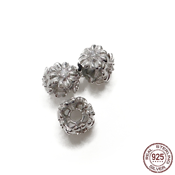 PandaHall Rhodium Plated 925 Sterling Silver Beads, with Cubic Zirconia, Square with Flower, Real Platinum Plated, 4.7x6.1x6.1mm, Hole..., Clear
PandaHall Rhodium Plated 925 Sterling Silver Beads, with Cubic Zirconia, Square with Flower, Real Platinum Plated, 4.7x6.1x6.1mm, Hole..., Clear