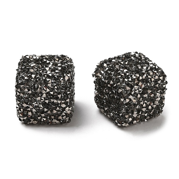 PandaHall Resin Beads, with Rhinestone, Drusy Cube, Dark Gray, 16x16x16mm, Hole: 3.6mm Resin+Rhinestone Cube
PandaHall Resin Beads, with Rhinestone, Drusy Cube, Dark Gray, 16x16x16mm, Hole: 3.6mm Resin+Rhinestone Cube