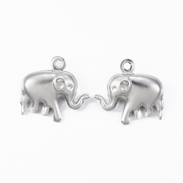PandaHall 304 Stainless Steel Charms, Hollow Elephant, Stainless Steel Color, 14x15x5mm, Hole: 1.2mm 304 Stainless Steel Elephant
PandaHall 304 Stainless Steel Charms, Hollow Elephant, Stainless Steel Color, 14x15x5mm, Hole: 1.2mm 304 Stainless Steel Elephant