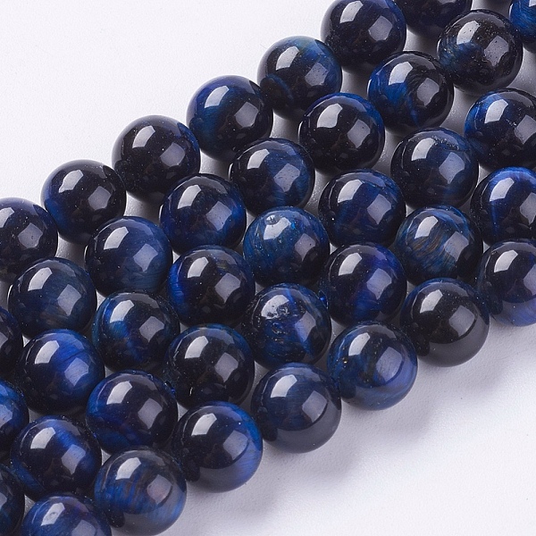 PandaHall Natural Tiger Eye Beads Strands, Grade A, Dyed & Heated, Round, Medium Blue, 8mm, Hole: 1mm, about 48pcs/strand, 15.75 inch Tiger...
PandaHall Natural Tiger Eye Beads Strands, Grade A, Dyed & Heated, Round, Medium Blue, 8mm, Hole: 1mm, about 48pcs/strand, 15.75 inch Tiger...
