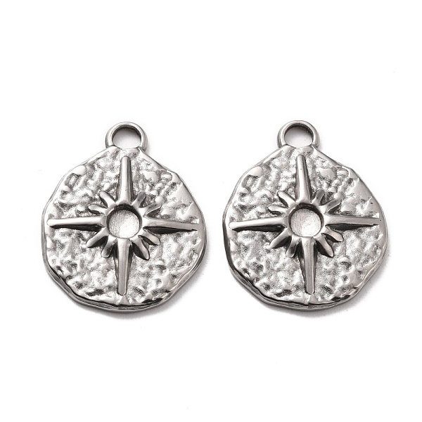 PandaHall 304 Stainless Steel Pendants, Textured, Flat Round with Star, Stainless Steel Color, 23.5x18.5x3.5mm, Hole: 3mm 304 Stainless...
PandaHall 304 Stainless Steel Pendants, Textured, Flat Round with Star, Stainless Steel Color, 23.5x18.5x3.5mm, Hole: 3mm 304 Stainless...