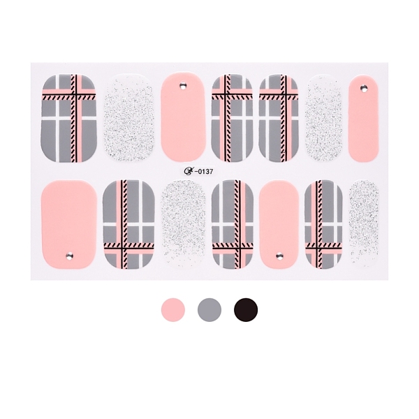 PandaHall Glitter Nail Wraps Polish Decal Strips, Flower Tartan Self-Adhesive Nail Art Stickers, with Manicure Buffer Files, for Women Girls..., Gray
PandaHall Glitter Nail Wraps Polish Decal Strips, Flower Tartan Self-Adhesive Nail Art Stickers, with Manicure Buffer Files, for Women Girls..., Gray