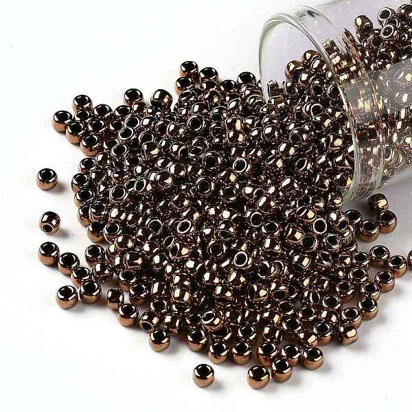 PandaHall TOHO Round Seed Beads, Japanese Seed Beads, (221) Bronze, 8/0, 3mm, Hole: 1mm, about 1110pcs/50g Glass Brown
PandaHall TOHO Round Seed Beads, Japanese Seed Beads, (221) Bronze, 8/0, 3mm, Hole: 1mm, about 1110pcs/50g Glass Brown