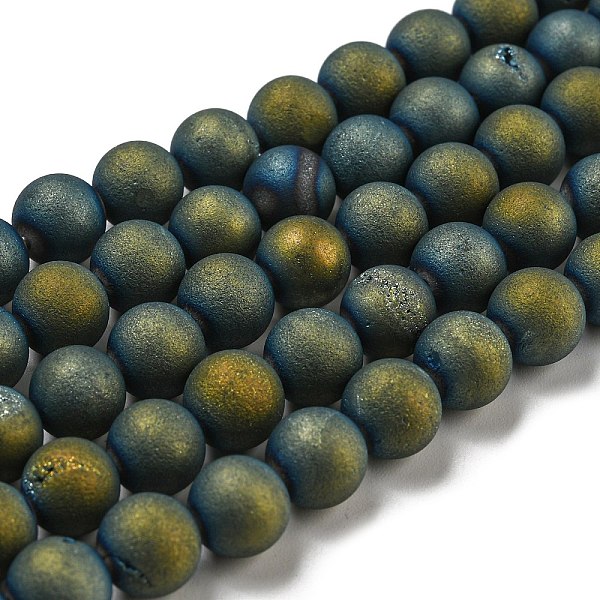 PandaHall Electroplated Natural Agate Round Bead Strands, Grade A, Blue Plated, 8mm, Hole: 1mm, about 46pcs/strand, 14.9 inch Natural Agate...
PandaHall Electroplated Natural Agate Round Bead Strands, Grade A, Blue Plated, 8mm, Hole: 1mm, about 46pcs/strand, 14.9 inch Natural Agate...