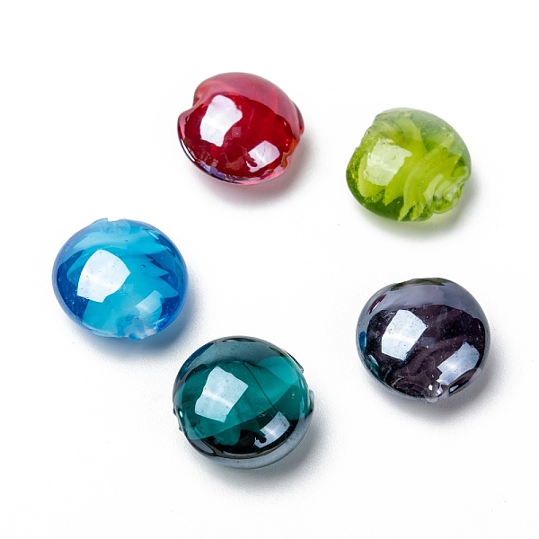 PandaHall Handmade Lampwork Beads, Pearlized, Flat Round, Mixed Color, 16x8mm Lampwork Flat Round Multicolor
PandaHall Handmade Lampwork Beads, Pearlized, Flat Round, Mixed Color, 16x8mm Lampwork Flat Round Multicolor