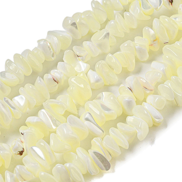 PandaHall Natural Trochus Shell Beads Strands, Nuggets, Beige, 3~5x8~10x6~8mm, Hole: 0.7mm, about 110~112pcs/strand, 15.35~16.14''(39~41cm)..., Yellow
PandaHall Natural Trochus Shell Beads Strands, Nuggets, Beige, 3~5x8~10x6~8mm, Hole: 0.7mm, about 110~112pcs/strand, 15.35~16.14''(39~41cm)..., Yellow