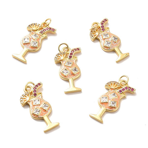 PandaHall Rack Plating Brass Micro Pave Cubic Zirconia Pendants, Cadmium Free & Lead Free & Nickle Free, with Enamel and Jump Ring, Real 18K...
PandaHall Rack Plating Brass Micro Pave Cubic Zirconia Pendants, Cadmium Free & Lead Free & Nickle Free, with Enamel and Jump Ring, Real 18K...