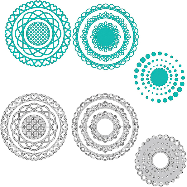 PandaHall BENECREAT 3 Styles Circular Elements Frame Cutting Dies, Round Metal Embossing Stencils Die Cut Set for Card Scrapbooking and DIY...
PandaHall BENECREAT 3 Styles Circular Elements Frame Cutting Dies, Round Metal Embossing Stencils Die Cut Set for Card Scrapbooking and DIY...