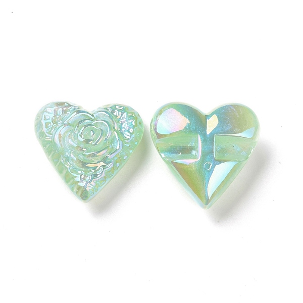 PandaHall Rainbow Iridescent Plating Acrylic Beads, Glitter Beads, Heart with Flower Pattern, Aquamarine, 32x32x13.5mm, Hole: 3mm Acrylic..., Green
PandaHall Rainbow Iridescent Plating Acrylic Beads, Glitter Beads, Heart with Flower Pattern, Aquamarine, 32x32x13.5mm, Hole: 3mm Acrylic..., Green